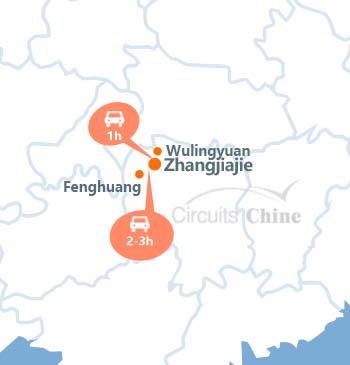 carte du voyage zhangjiajie, Fenghuang