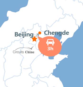 carte du voyage Pékin et Chengde