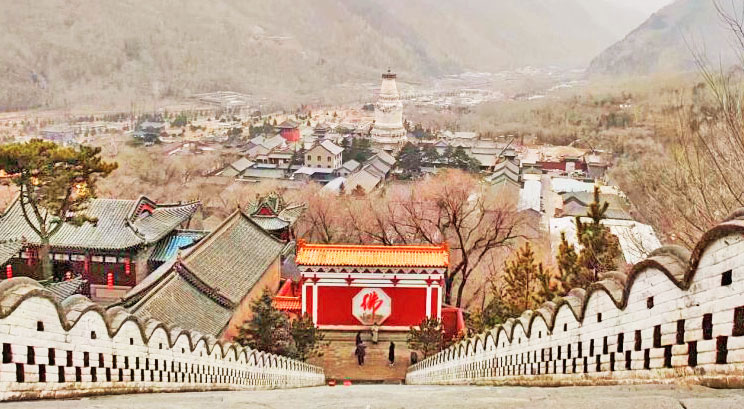 temple au mont Mont Wutaishan