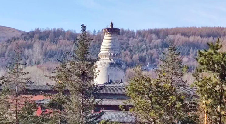 temple au mont Mont Wutaishan
