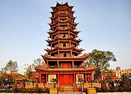 temple de la pagode en bois,