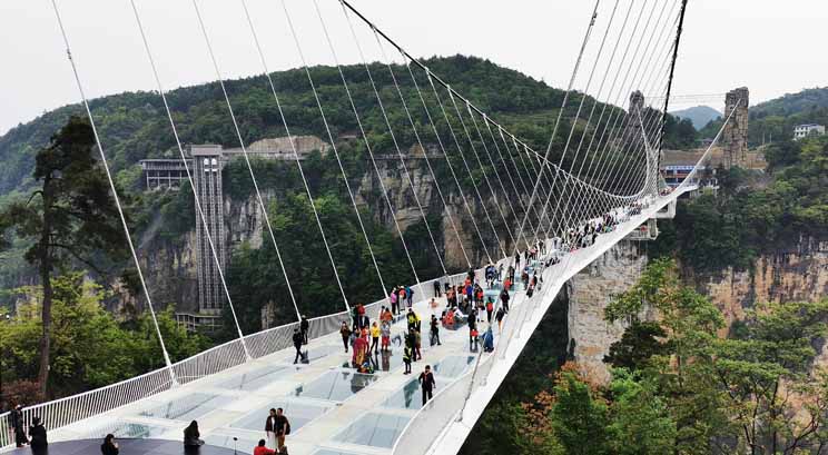 Pont en verre de Zhangjiajie