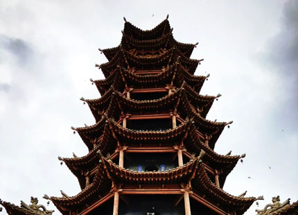 Templo de la pagoda de madera