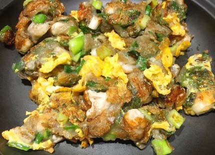 Omelette aux huîtres (Ke Zai Jian en chinois)