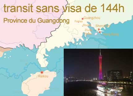 transit sans visa de 144h  guangdong