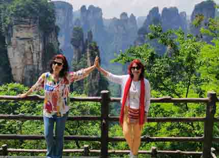 voyageur dans les montagne Avatar Zhangjiajie