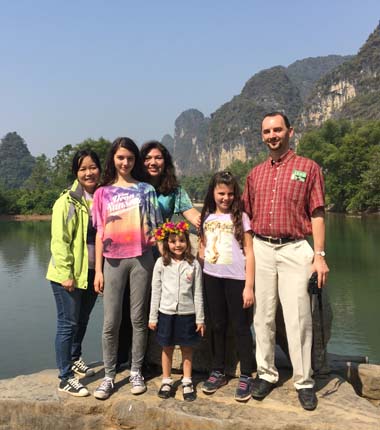 Client et Nathalie à Guilin