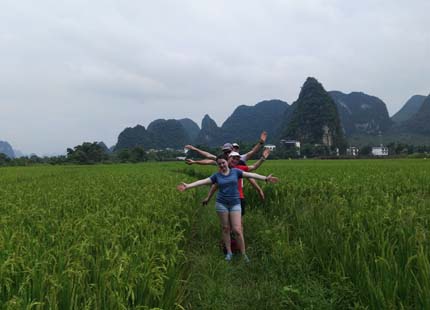 voyageurs de Circuitschine à Yangshuo