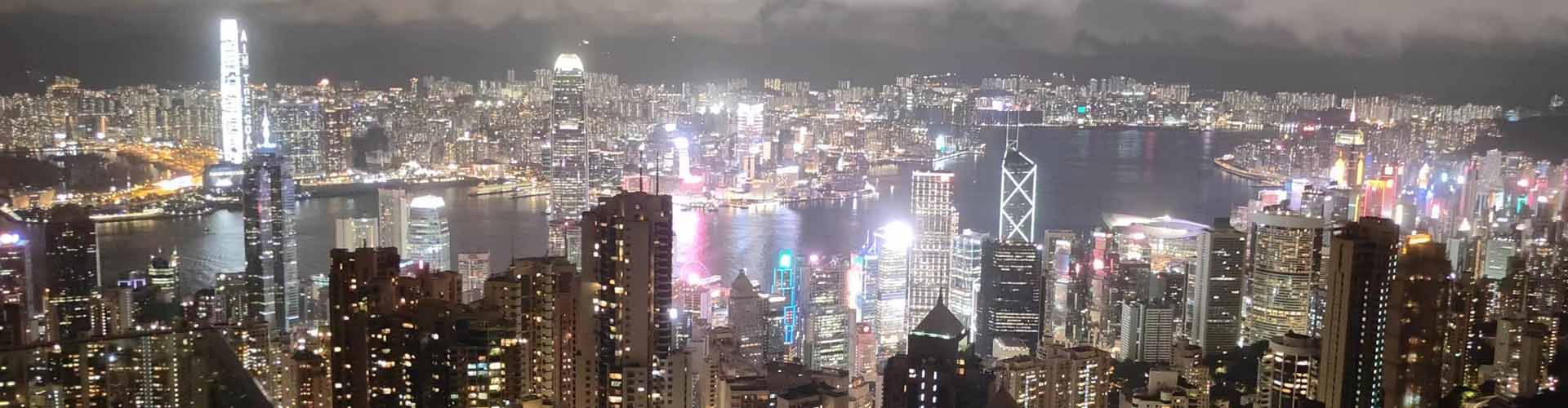 Hong Kong by night depuis le pic Victoria